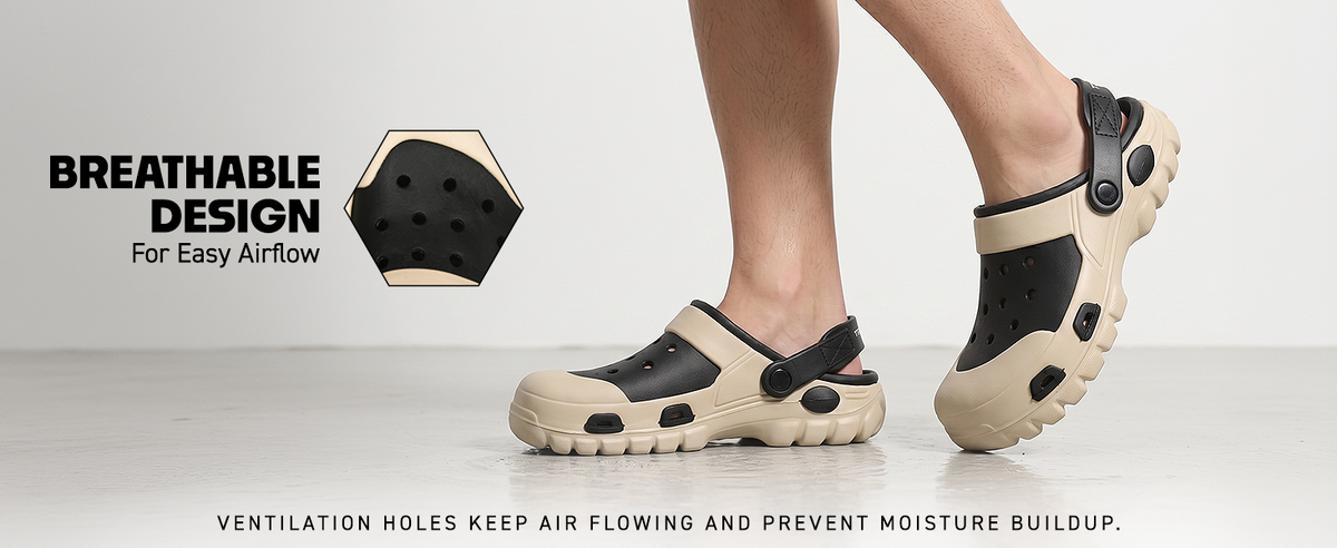 Breezy Waterproof Unisex Clogs | TCG-6005 A+ Content