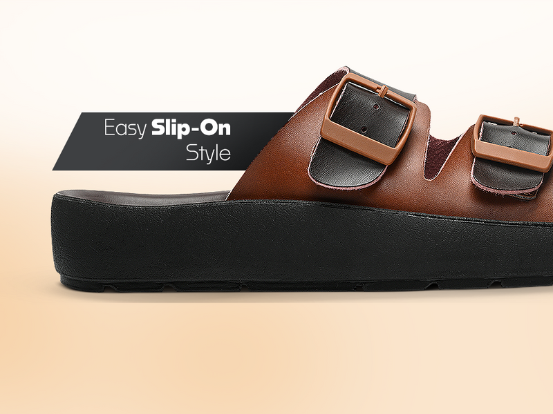 Men’s Everyday Slip-On Sandals With Arch Support | TPG-3041 A+ Content