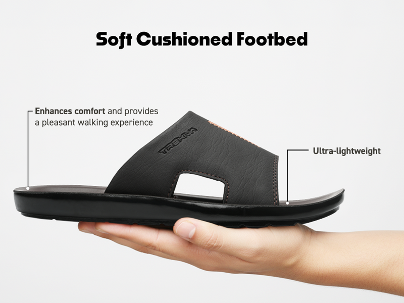 Men’s Open-Toe Slip-On Sandals With Arch Support | TPG-3034 A+ Content