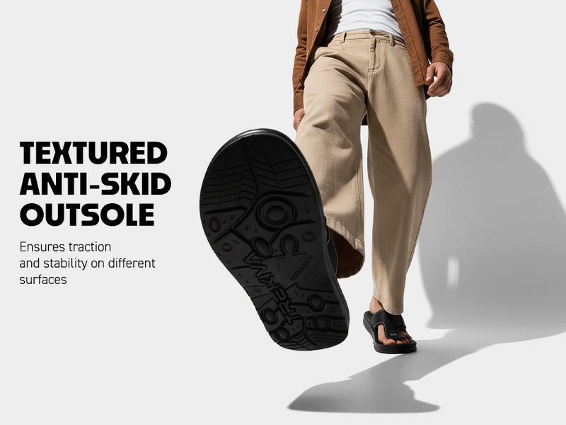 Men’s Open-Toe Sandals With Adjustable Buckle Closure | TPG-3037 A+ Content