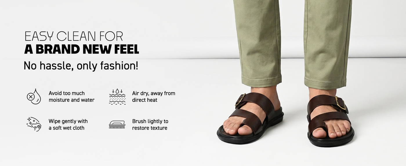 Men’s Open-Toe Sandals With Buckle Closure | TPG-3079 A+ Content