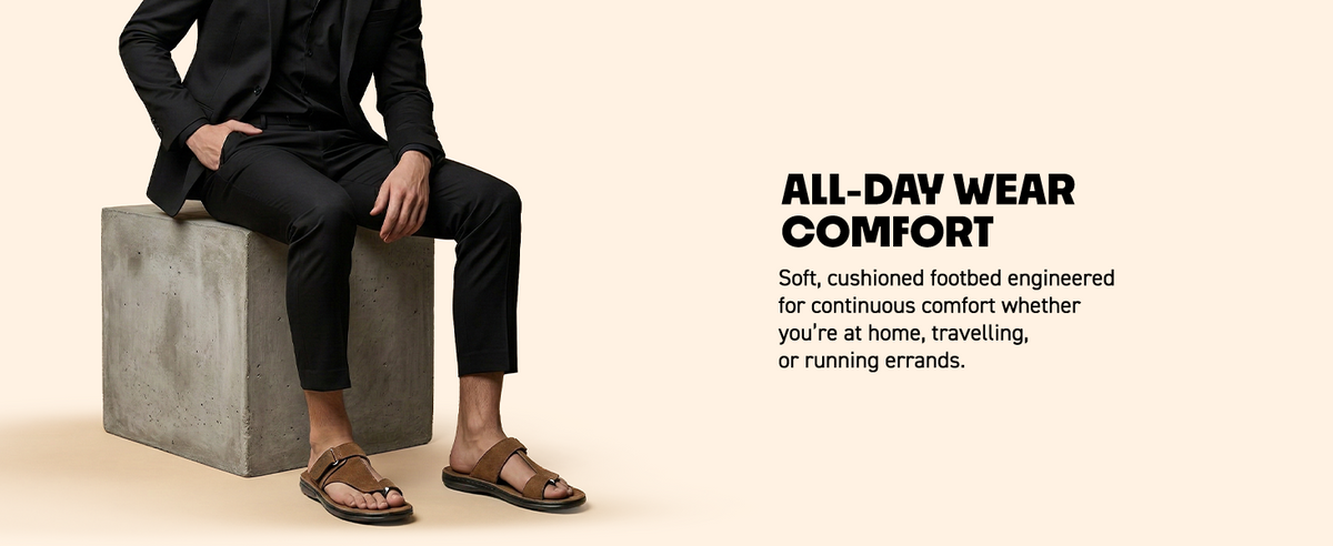 Men’s Open-Toe Sandals With Velcro Closure | TPG-3072 A+ Content
