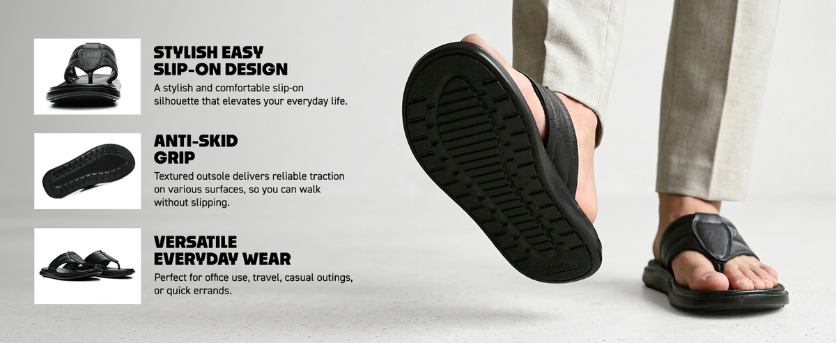 Men’s Slip-On Sandals With Arch Support | TPG-3006 A+ Content