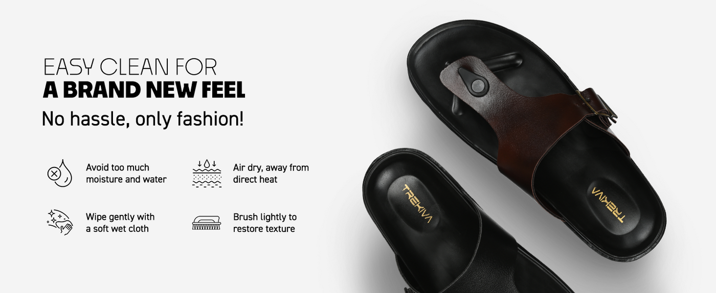 Men’s Slip-On Sandals With Buckle Closure | TPG-3082 A+ Content