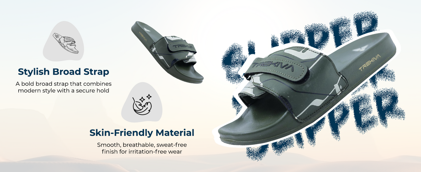 Comfort Unisex Slides With Soft & Flexible Footbed | TSG-2006 A+ Content