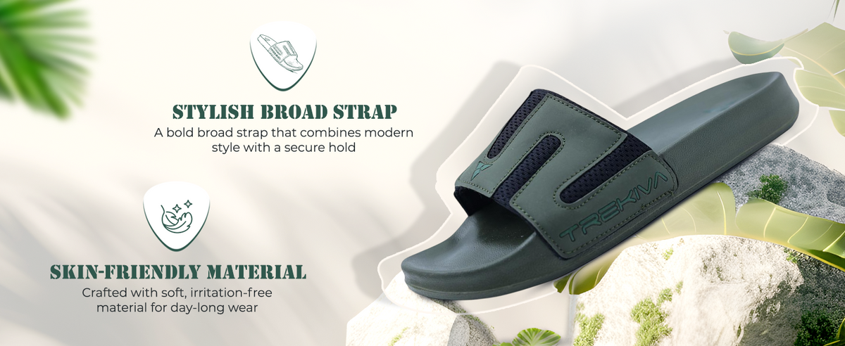 Comfort Unisex Slides With Soft & Flexible Footbed | TSG-2005 A+ Content