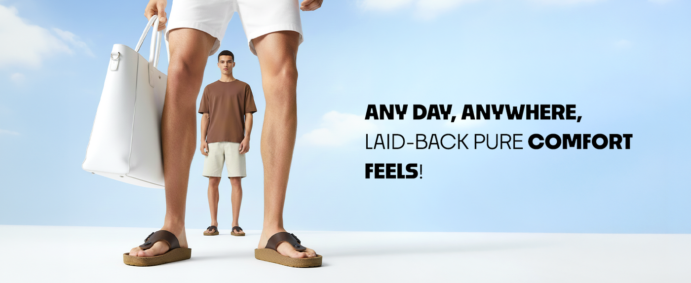 Men’s Sandals With Adjustable Buckle Closure | TPG-3075 A+ Content