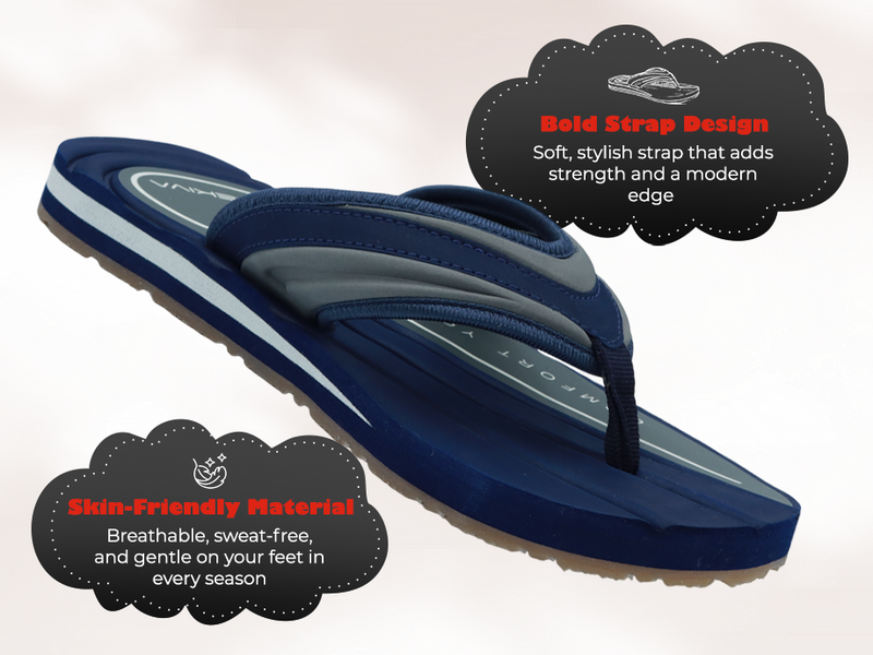 Men's Ortho Comfort Slippers With Cushioned Footbed  | TR-T0301 A+ Content