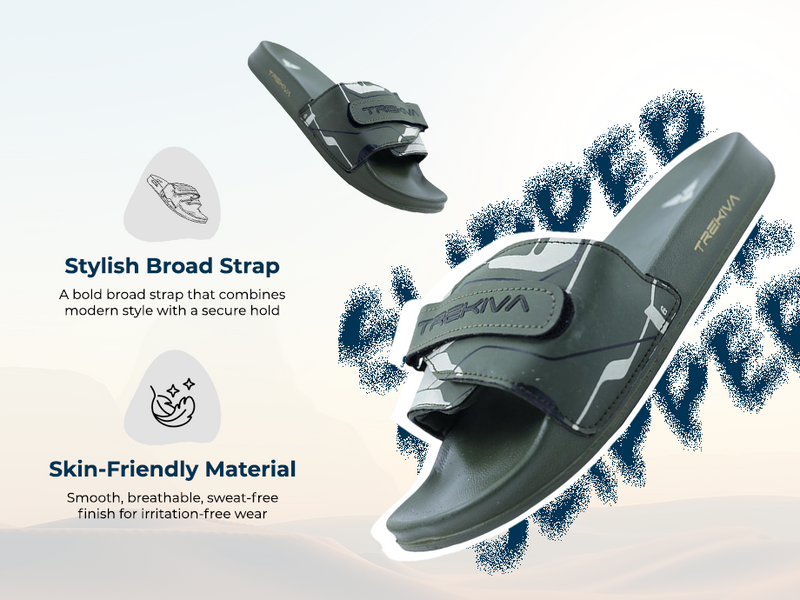 Comfort Unisex Slides With Soft & Flexible Footbed | TSG-2006 A+ Content