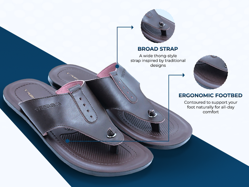 Men’s Everyday Slip-On Sandals With Arch Support & Cushioned Footbed  | TPG-3021 A+ Content