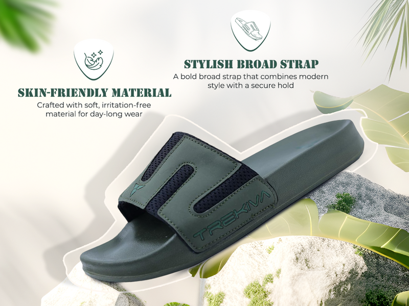 Comfort Unisex Slides With Soft & Flexible Footbed | TSG-2005 A+ Content