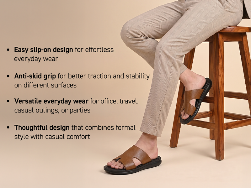 Men’s Slip-On Sandals With Arch Support | TPG-3074 A+ Content