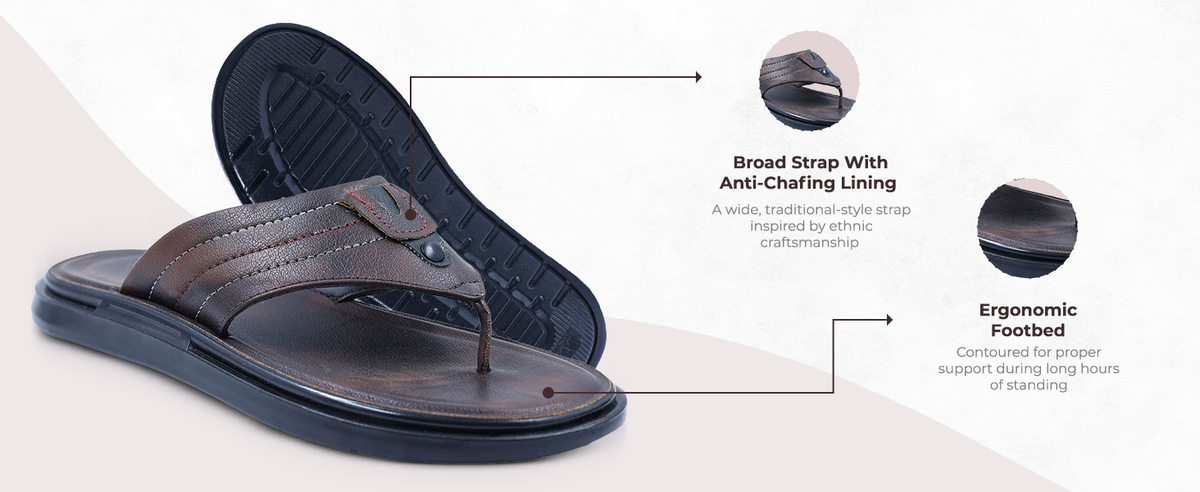 Slip-On Sandals For Men With Arch Support | TPG-3004 A+ Content