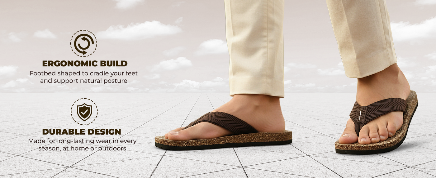 Everyday Slipper With Cork-Like Footbed | TFG-1054 A+ Content