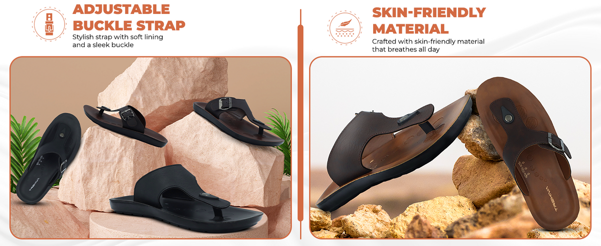 Men’s Open-Toe Sandals With Adjustable Straps | TPG-3033 A+ Content