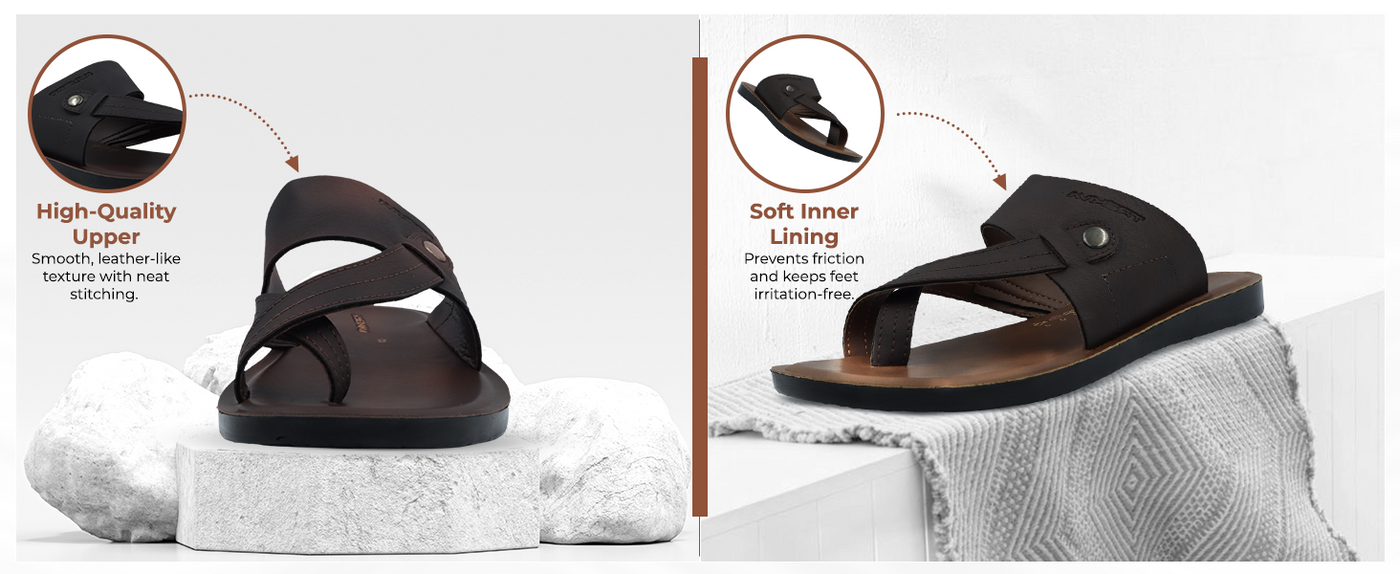 Men’s Open-Toe Sandals With Criss Cross Straps | TPG-3045 A+ Content