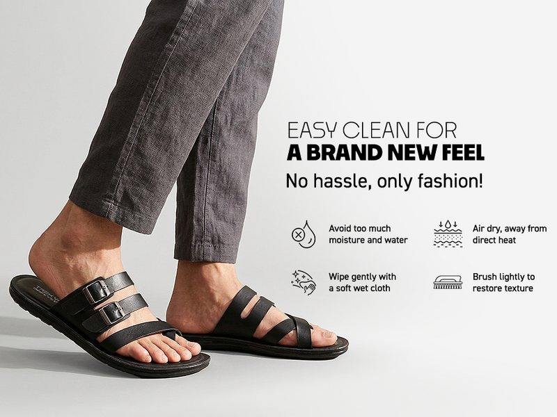Men’s Stylish Open-Toe Sandals With Cross Straps | TPG-3070 A+ Content