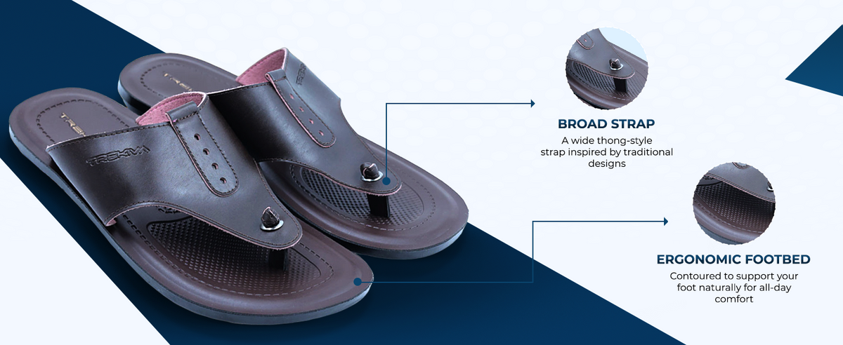 Men’s Everyday Slip-On Sandals With Arch Support & Cushioned Footbed  | TPG-3021 A+ Content