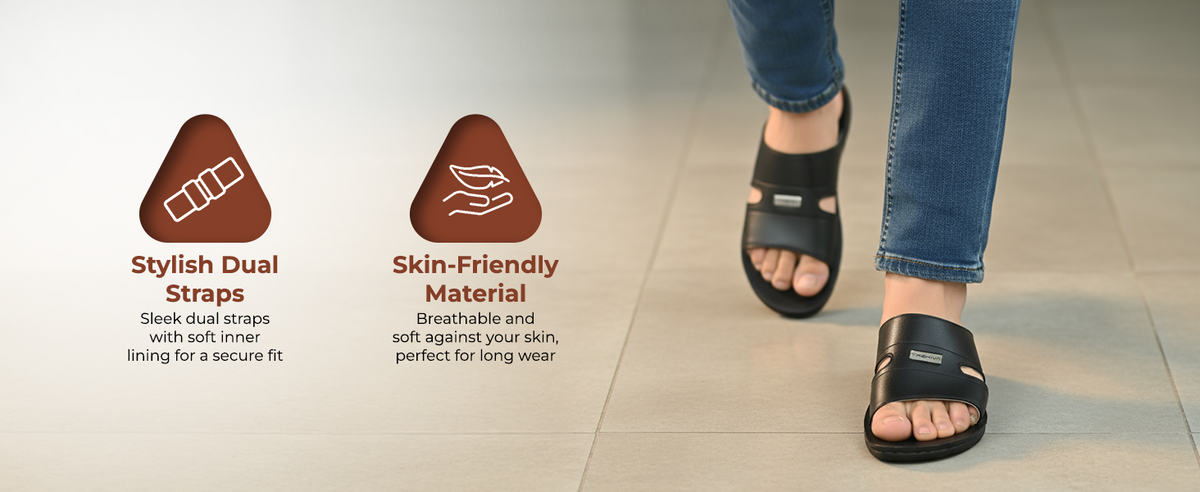 Men’s Everyday Slip-On Sandals With Arch Support | TPG-3038 A+ Content