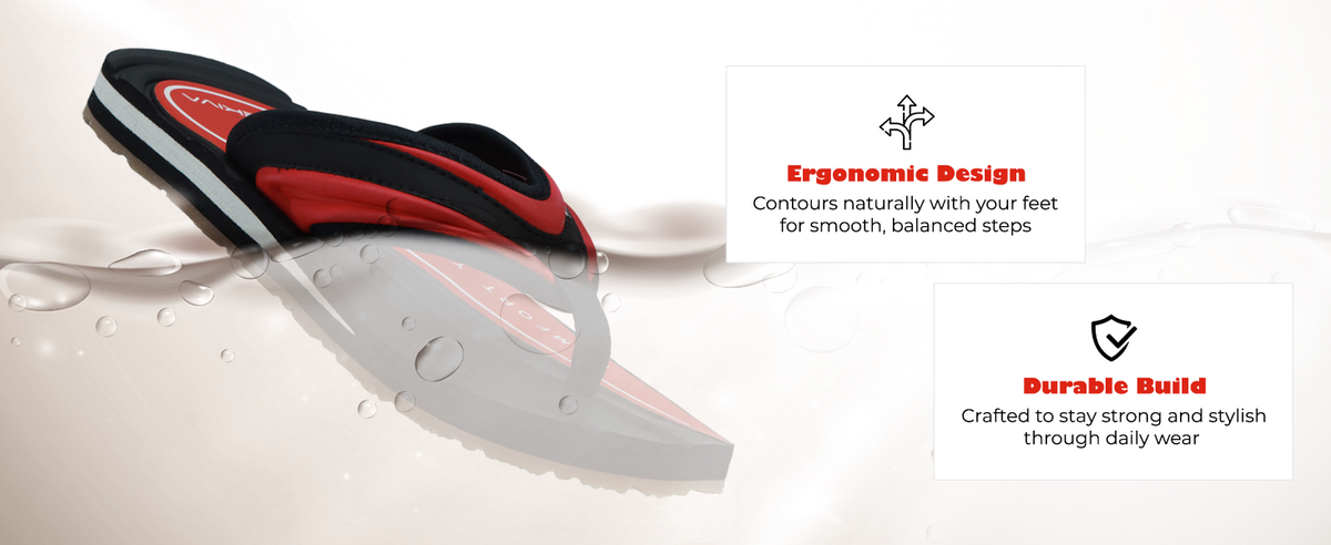 Men's Ortho Comfort Slippers With Cushioned Footbed  | TR-T0301 A+ Content