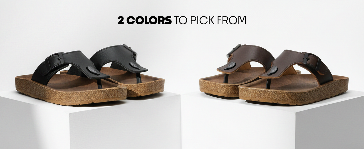 Men’s Sandals With Adjustable Buckle Closure | TPG-3075 A+ Content