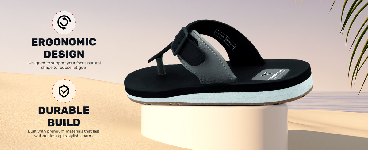 Everyday Slippers With Adjustable Buckle Closure | TR-T0101 A+ Content