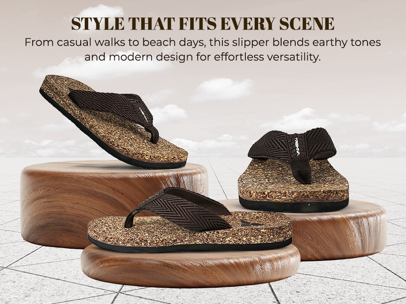 Everyday Slipper With Cork-Like Footbed | TFG-1054 A+ Content