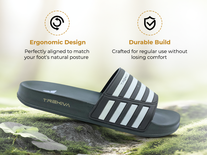 Comfort Unisex Slides With Soft & Flexible Footbed | TSG-2002 A+ Content