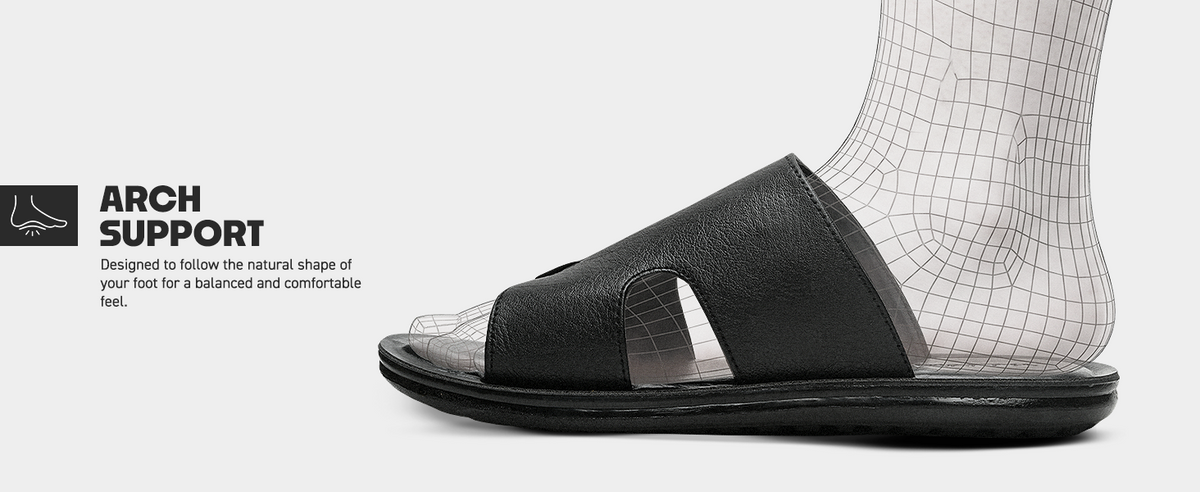 Men’s Slip-On Sandals With Arch Support | TPG-3074 A+ Content