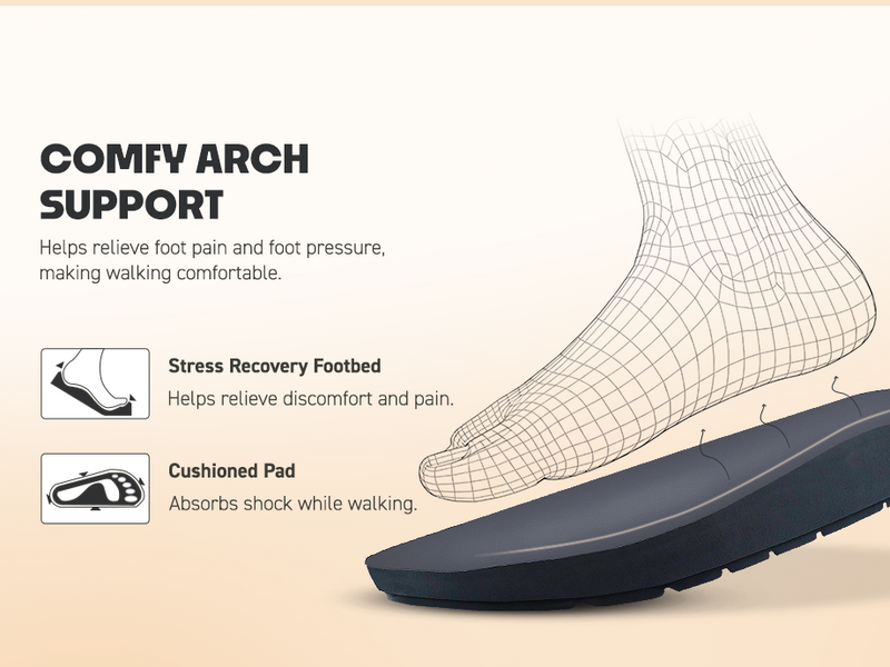 Men’s Everyday Slip-On Sandals With Arch Support | TPG-3041 A+ Content