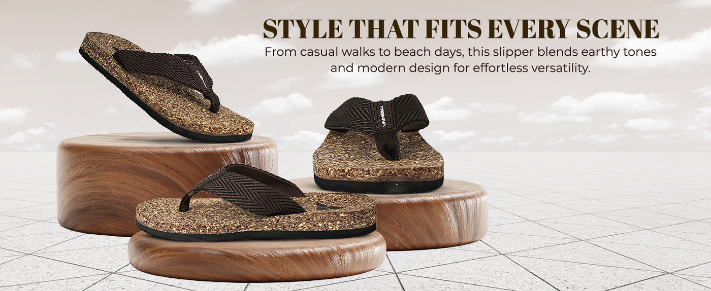 Everyday Slipper With Cork-Like Footbed | TFG-1054 A+ Content