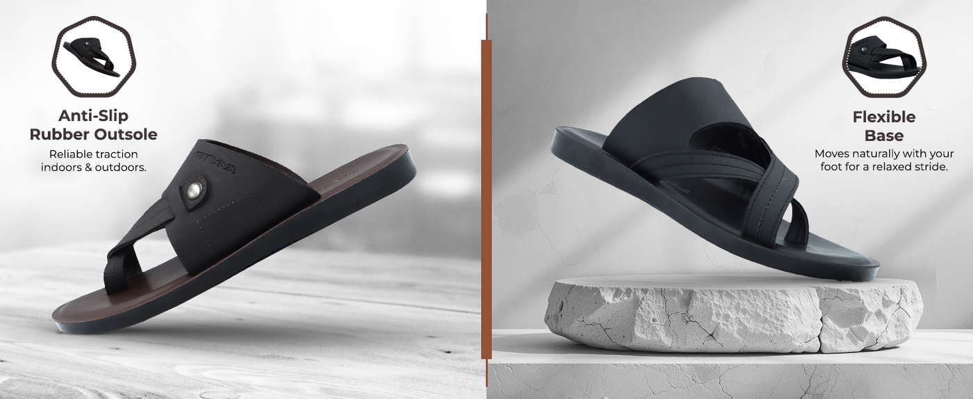 Men’s Open-Toe Sandals With Criss Cross Straps | TPG-3045 A+ Content