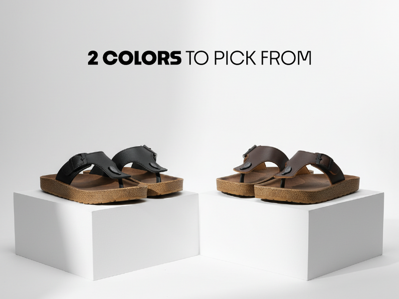 Men’s Sandals With Adjustable Buckle Closure | TPG-3075 A+ Content