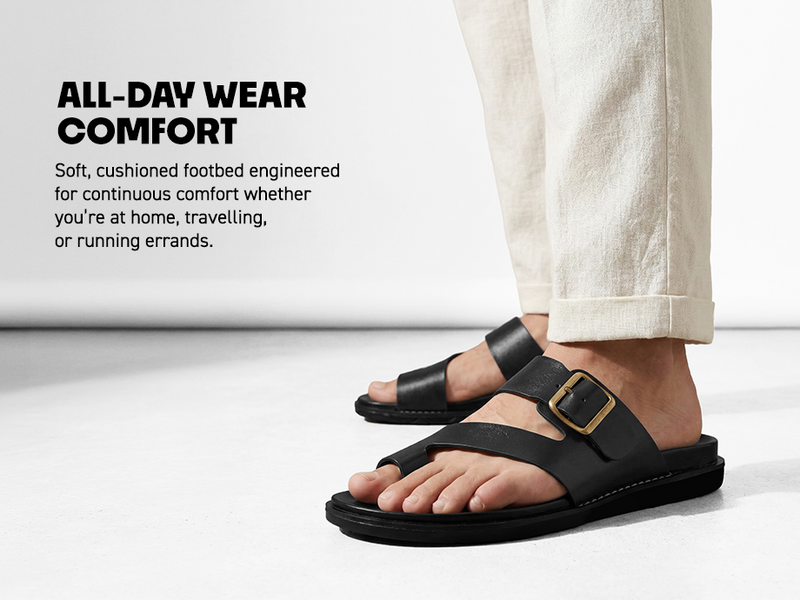 Men’s Open-Toe Sandals With Buckle Closure | TPG-3079 A+ Content