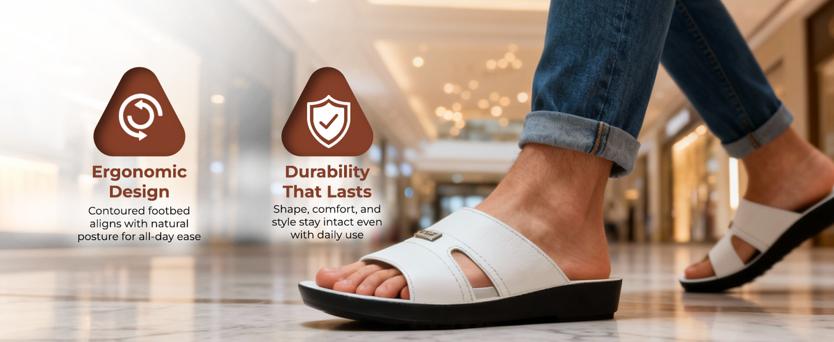 Men’s Everyday Slip-On Sandals With Arch Support | TPG-3038 A+ Content