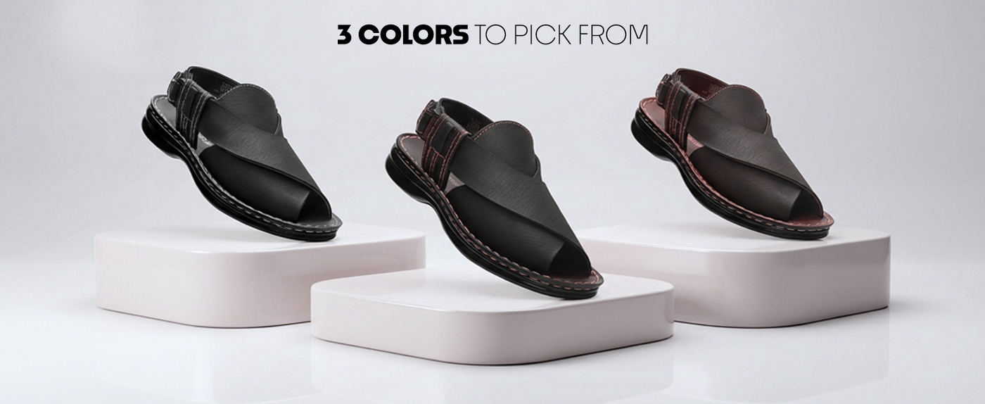 Men’s Open-Toe Slip-On Sandals With Arch Support | TPG-3040 A+ Content