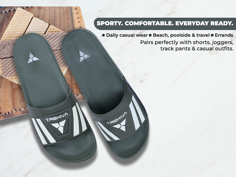 Comfort Unisex Slides With Soft & Flexible Footbed | TSG-2004 A+ Content