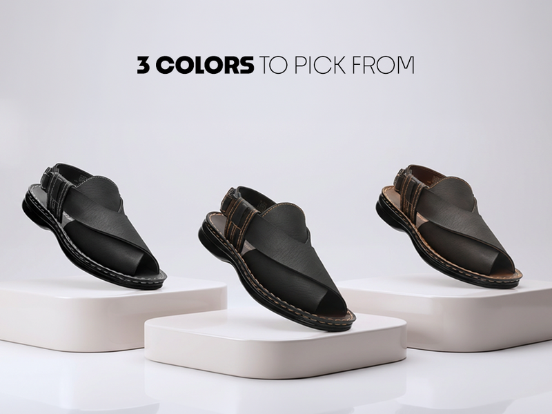 Men’s Open-Toe Slip-On Sandals With Arch Support | TPG-3040 A+ Content