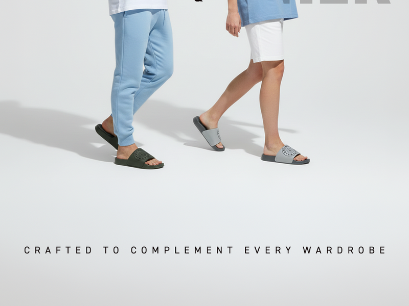 Comfort Unisex Slides With Soft & Flexible Footbed  | TSG-2021 A+ Content