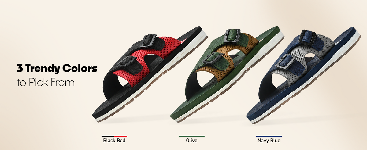 Flip-Flops With Breathable Mesh Top | TFG-1057 A+ Content