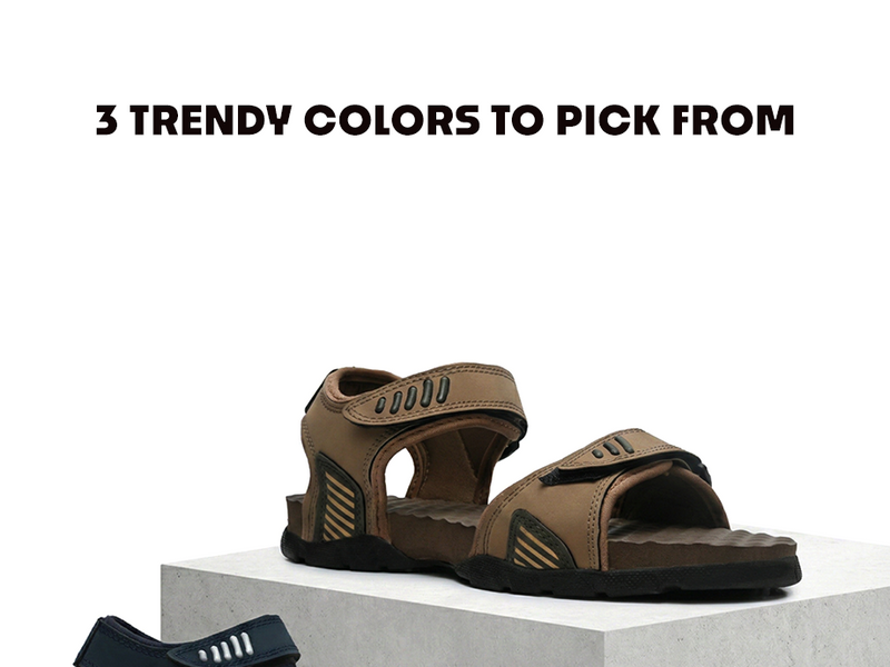 Men’s Sporty & Stylish Sandals With Velcro Straps | TSD-4001 A+ Content