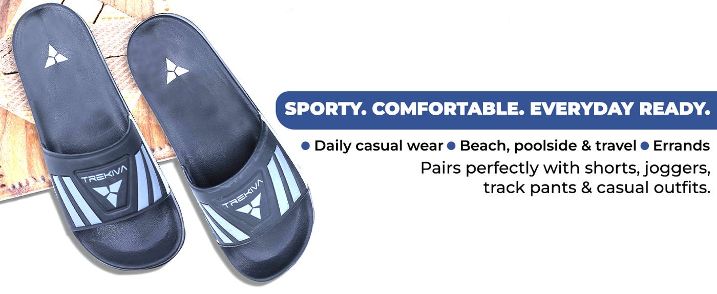 Comfort Unisex Slides With Soft & Flexible Footbed | TSG-2004 A+ Content