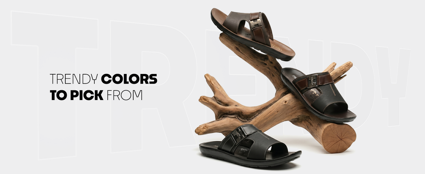 Men’s Open-Toe Slip-On Sandals With Arch Support | TPG-3035 A+ Content
