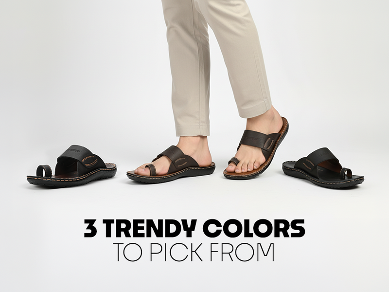 Men’s Open-Toe Slip-On Sandals With Arch Support | TPG-3036 A+ Content