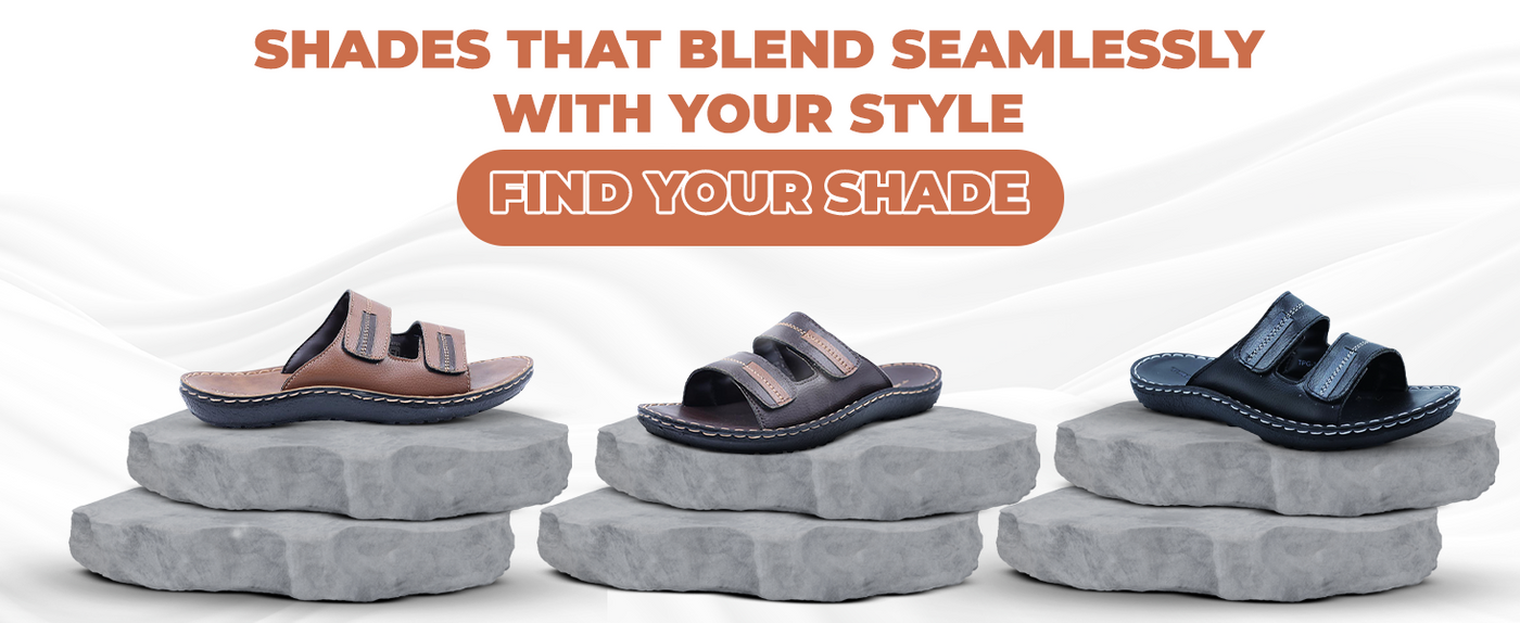 Men’s Open-Toe Sandals With Velcro Straps | TPG-3023 A+ Content