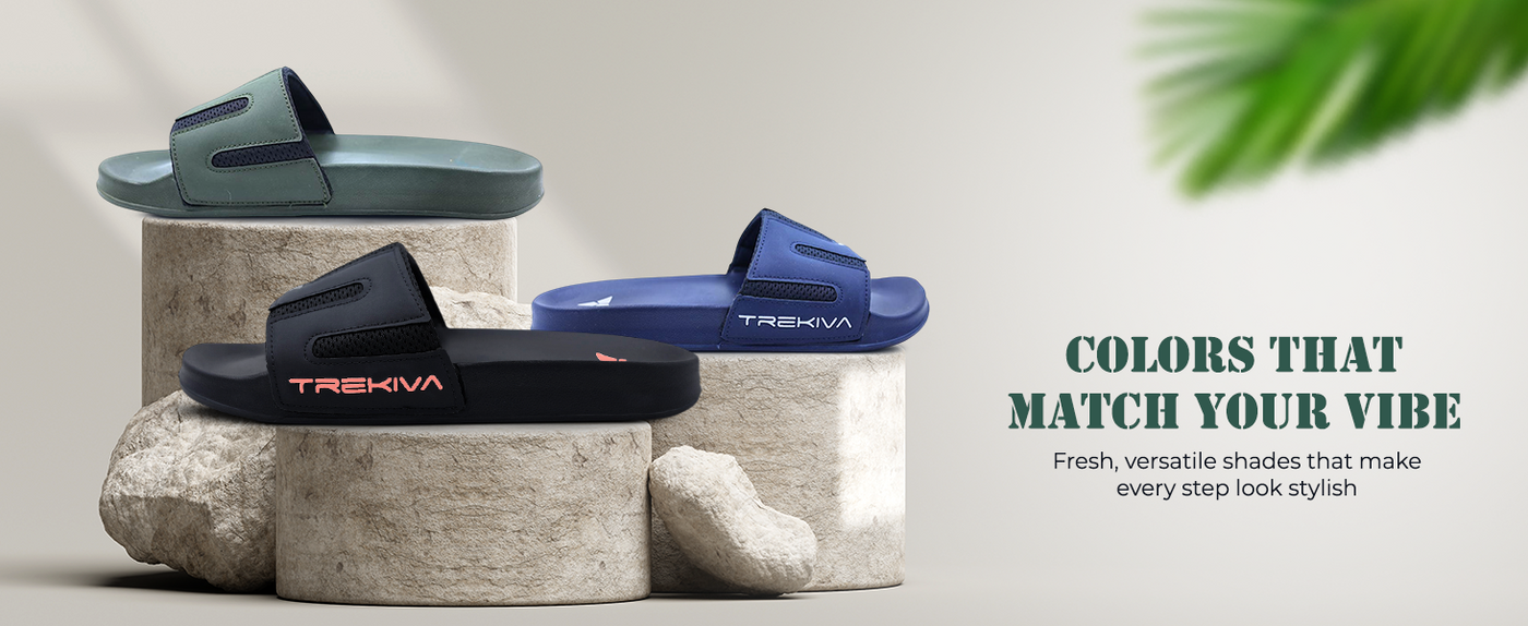 Comfort Unisex Slides With Soft & Flexible Footbed | TSG-2005 A+ Content