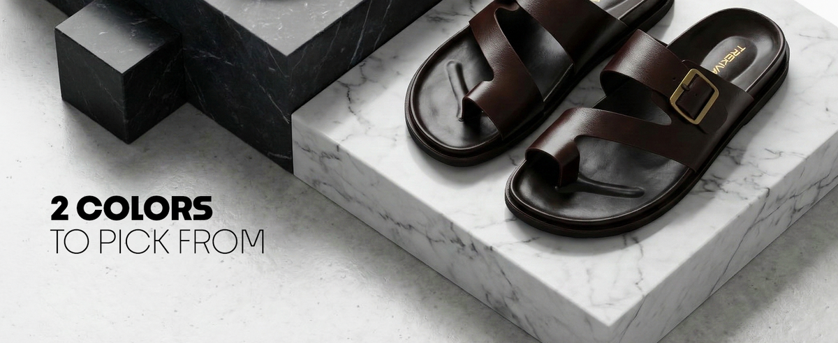 Men’s Open-Toe Sandals With Buckle Closure | TPG-3079 A+ Content