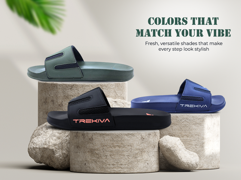 Comfort Unisex Slides With Soft & Flexible Footbed | TSG-2005 A+ Content