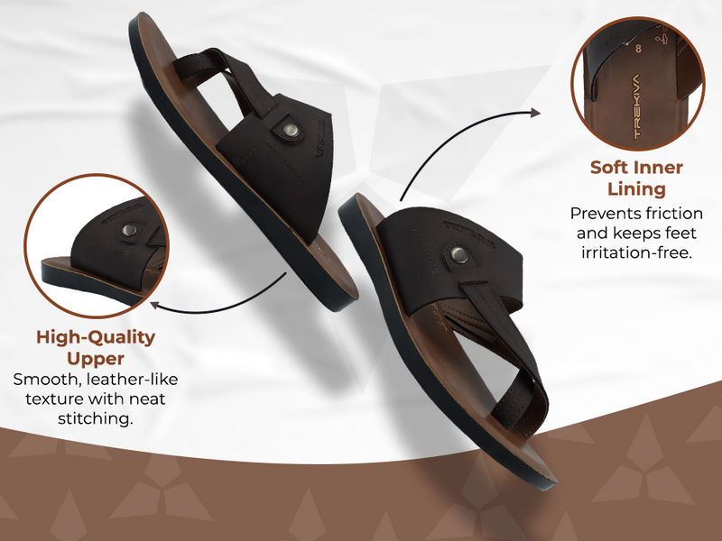 Men’s Open-Toe Sandals With Criss Cross Straps | TPG-3045 A+ Content