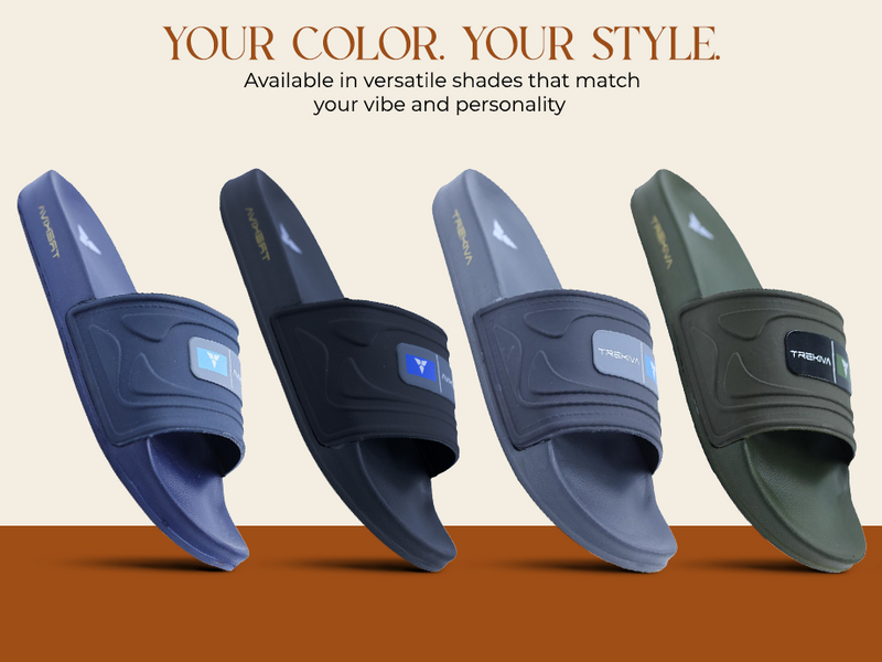Comfort Unisex Slides With Soft & Flexible Footbed | TSG-2001 A+ Content